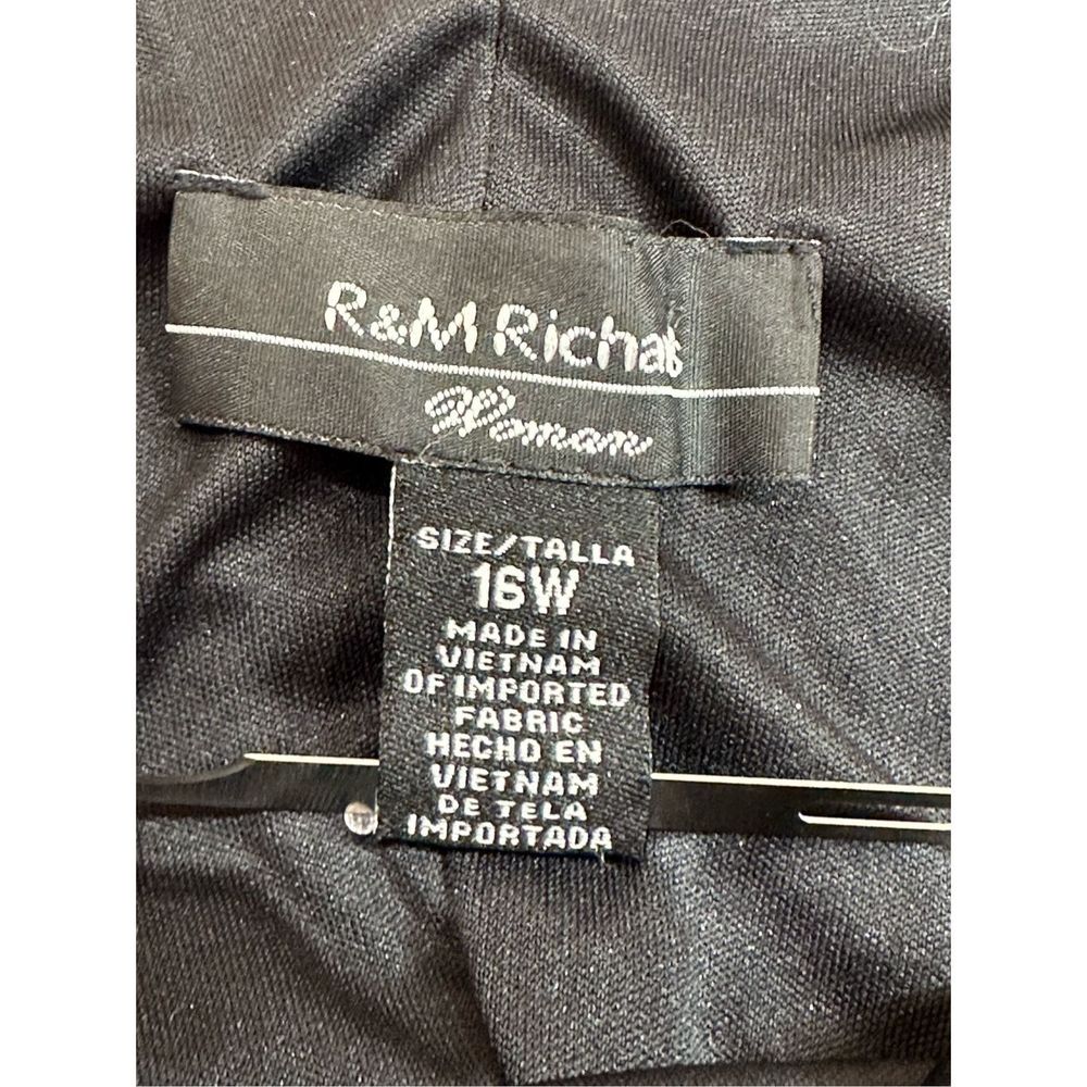 R & M Richards 16W black and copper evening dress - Picture 8 of 9